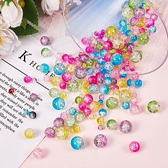 1500Pcs 24 Style Baking & Spray Painted Crackle Glass Beads&nbsp;CCG-SZ0001-13B