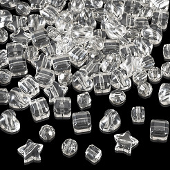 100Pcs 5 Styles Transparent Acrylic Beads&nbsp;TACR-TA0001-92