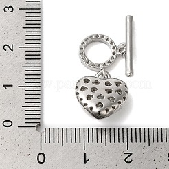 Brass Micro Pave Clear Cubic Zirconia Toggle Clasps&nbsp;KK-N254-82P