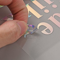 Waterproof Plastic Laser Stickers&nbsp;DIY-WH0374-18