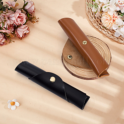 2Pcs 2 Colors PU Leather Roller Pen Bag&nbsp;ABAG-MA0001-01
