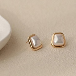 Alloy & Plastic Pearl Stud Earrings for Women&nbsp;WGF814D-01