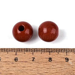 天然石レッドジャスパービーズ  ラウンド  12x11~11.5mm  穴：3mm&nbsp;G-Q602-08C-16