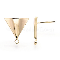 Brass Stud Earring Findings&nbsp;X-KK-T029-09G