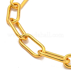 Brass Paperclip Chains Bracelets for Women&nbsp;LS-BJEW-G703-09G