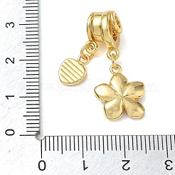 Brass Micro Pave Clear Cubic Zirconia Pendants&nbsp;CU-CBA4231-03G