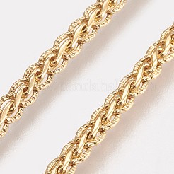 真鍮ロープチェーンネックレス作り  カニカン付き  長持ちメッキ  18KGP本金メッキ  23.6インチ（60cm）  3.5mm&nbsp;X-NJEW-O101-18G