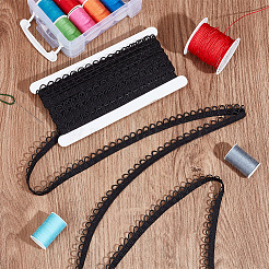 Nylon Elastic Cord with Button Loops&nbsp;OCOR-WH0082-15B