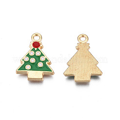Rack Plating Alloy Enamel Pendants&nbsp;ENAM-N055-125