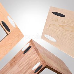 200個 2色 プラスチック傾斜穴ロケーター  家具作りに  ミックスカラー  43.5x12x10mm  穴：7mm  100個/カラー&nbsp;AJEW-FH0001-83
