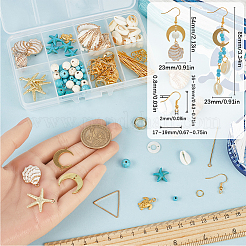 DIY Natural Shell Dangle Earrings Making Kit&nbsp;DIY-SC0025-14