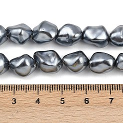 Electroplated Shell Pearl Beads Strands&nbsp;BSHE-H113-05C