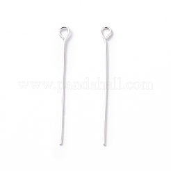 真鍮製9ピン  カドミウムフリー＆鉛フリー  銀  30~30.5x3x0.5mm  24ゲージ  穴：1.6mm&nbsp;KK-WH0058-01D-S