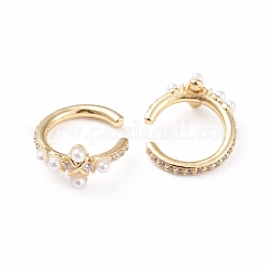 Brass Cuff Earrings&nbsp;EJEW-L234-004G