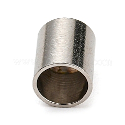 変色しない304ステンレススチールコードエンド  エンドキャップ  コラム  ステンレス鋼色  6x5mm  内径：4mm&nbsp;STAS-L270-01D-P