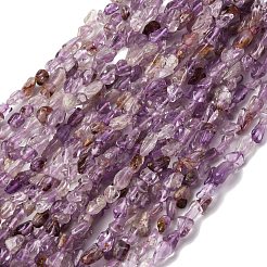 Natural Purple Phantom Quartz Purple Lodolite Quartz Beads Strands&nbsp;G-I389-A23