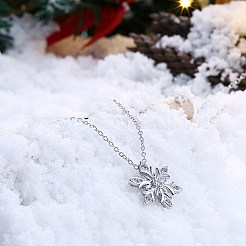 Brass Micro Pave Cubic Zirconia Pendant Necklaces&nbsp;NJEW-BB29782