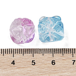 透明なアクリルビーズ  ライオン  ミックスカラー  13x13x13mm  穴：1.8mm&nbsp;MACR-K358-32
