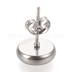 Non-Tarnish 304 Stainless Steel Stud Earring Settings&nbsp;STAS-K202-05C-P