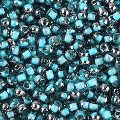 Transparent Inside Colours Glass Seed Beads&nbsp;SEED-T007-19A-07