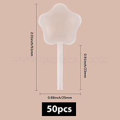プラスチック製の使い捨て移し替えピペット  目薬  送液用  透明  スター  51x25x15mm  容量：4ml（0.14fl.oz）&nbsp;FIND-WH20020-261B