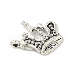 合金のチベット風チャーム  クラウン  カドミウムフリー＆鉛フリー  アンティークシルバー  22x19.5x4mm  穴：1mm&nbsp;LS-LF10497Y