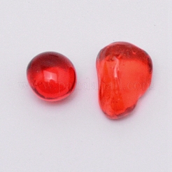 ガラスビーズ  ナゲット  穴なし/ドリルなし  水族館の魚のタンク装飾のための  レッド  3~6x3~6mm  約4300個/1000g&nbsp;GLAA-WH0022-05E