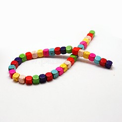 Cube Synthetic Turquoise Beads&nbsp;X-TURQ-I010-21