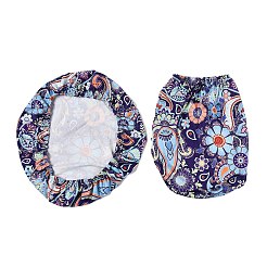 ポリエステルとスパンデックスの伸縮性のある椅子カバー  花  390~400x370~390mm  2個/セット&nbsp;AJEW-XCP0002-92B