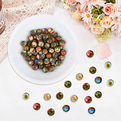 1 Strand Dyed Natural Imperial Jasper Round Beads Strands&nbsp;G-PA0002-57A