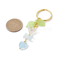 Bowknot & Heart Glass Pendant Decorations&nbsp;KEYC-JKC00691-04