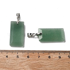Natural Green Aventurine Faceted Pendants&nbsp;G-U031-04P-03