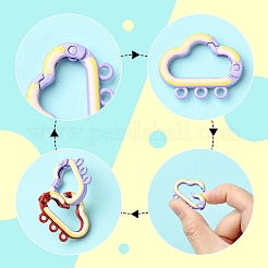 10Pcs Spray Painted Alloy Spring Gate Rings&nbsp;FIND-YW0009-45
