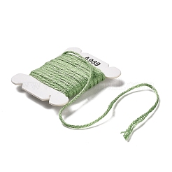 24 カード 24 色 6 層ポリエステル刺繍糸  クロスステッチの糸  ミックスカラー  0.5mm  約4.37ヤード（4m）/カード  1枚/色&nbsp;OCOR-K006-C05
