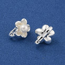 Brass Micro Pave Cubic Zirconia Enhancer Shortener Pendant Bails&nbsp;KK-B096-06S