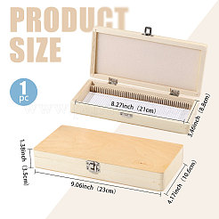 鉄製木製収納ボックス1個  標本切片保管箱  長方形  モカシン  23x10.6x3.5cm&nbsp;CON-CA0001-031