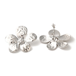 Rack Plating Brass Stud Earrings&nbsp;EJEW-B062-16P