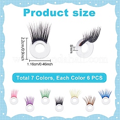 42Pcs 7 Colors Resin Safety Craft Eye&nbsp;DIY-PH0033-41