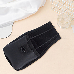PUレザー製トランシーバースリーブ  ブラック  194x103x32mm&nbsp;AJEW-CL0005-34