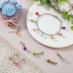 Bicone Pendant Stitch Markers&nbsp;HJEW-AB00489
