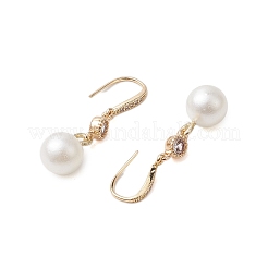 Acrylic Pearl Pendants Dangle Earrings&nbsp;EJEW-JE06017
