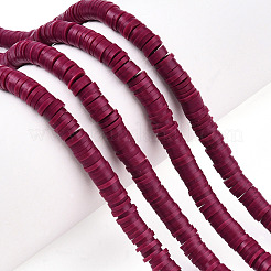 Handmade Polymer Clay Beads Strands&nbsp;CLAY-R089-6mm-173