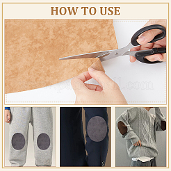 8Pcs 8 Colors Self-adhesive Velet Cloth Fabric&nbsp;DIY-BC0012-45