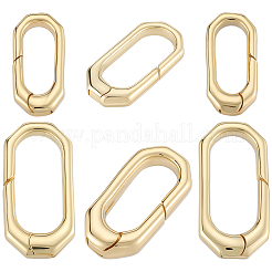 6Pcs 2 Styles Brass Spring Gate Rings&nbsp;KK-SC0006-33