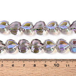 Electroplate Transparent Glass Beads Strands&nbsp;EGLA-B012-AB16