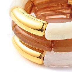 Chunky Acrylic Tube Beads Stretch Bracelets Set for Girl Women&nbsp;BJEW-JB07319