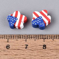 Independence Day Handmade Polymer Clay Beads&nbsp;CLAY-Q253-11A