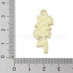 合金エナメルチャーム  花  ゴールドカラー  ゴールド  31.5x12x1.5mm  穴：2mm&nbsp;ENAM-P258-04D-G