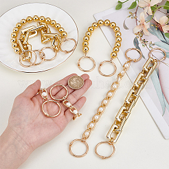 6Pcs 3 Styles Alloy Bag Extender Chains&nbsp;PURS-PH0001-24B
