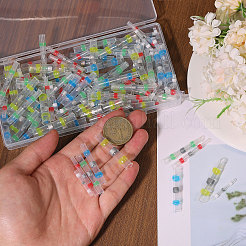5種類の防水プラスチック熱収縮はんだシールワイヤコネクター  ミックスカラー  26.5~41.5x3.5~7.5mm  穴：2~5.5mmと3~8mm  120個/セット&nbsp;AJEW-CA0004-55